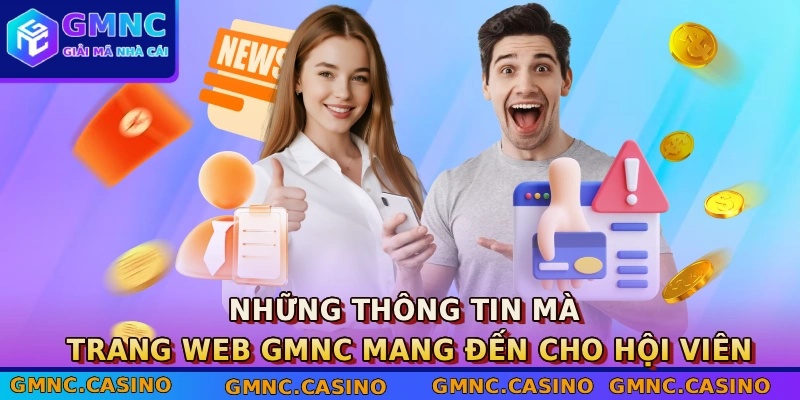 Những thông tin mà trang web mang đến cho hội viên